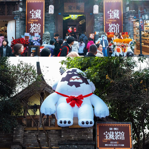 Mascota Inflable Personalizada de <span class=keywords><strong>Yeti</strong></span>, Monstruos de Nieve Inflables Publicitarios, Decoración Inflable de Abominable Snowman Resistente al Agua para Exteriores - Product Image 2