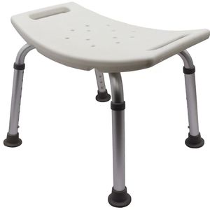 Yumin <b>Shower</b> <b>Chair</b> Aluminum Alloy Arc Seat Adjustable Height With Armrests For Elderly Pregnant Women And Children - Product Image 5
