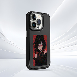 AERMY Wholesale <strong>LED</strong> Smart E Ink Screen Phone <strong>Case</strong> Cover for iPhone NFC 15 16 Pro Max DIY PC Material Display <strong>Case</strong> NFC Phone <strong>Case</strong> - Product Image 1