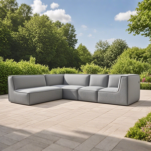<span class=keywords><strong>Muebles</strong></span> modernos, conjunto de lujo, conjunto de <span class=keywords><strong>muebles</strong></span> de patio de compresión, sofá de jardín, asiento de tela para Villa al aire libre - Product Image 1