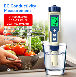 <span class=keywords><strong>5</strong></span> en <span class=keywords><strong>1</strong></span> multifonctionnel mariculture compteur de qualité de l'eau Portable réservoir de poissons PH/TDS/EC/salinité/température mètre eau de mer PH détecteur - Product Image 4
