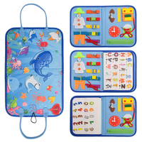 Prix direct usine – Tableau d'activités Montessori en feutre personnalisé pour le développement cognitif des tout-petits – Jouet éducatif silencieux pour enfants d'âge préscolaire