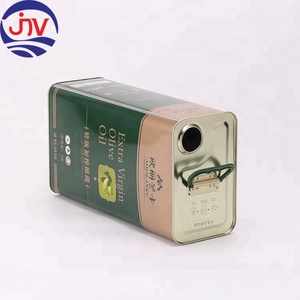 Impression personnalisée, boîte en étain rectangulaire de 5 L, qualité alimentaire, huile d'olive extra vierge, emballage - Product Image 2