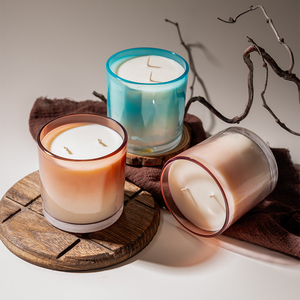 AIKUN Luxury Glass Jar Handmade Private Label Scented <b>Candles</b> for Hotel Spa Relaxation Aromatherapy Fragrance Use - Product Image 1