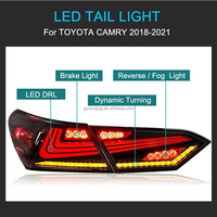 Ensemble de feux arrière LED fumés noirs avec clignotants pour Toyota Camry 2018-2021, remplacement des feux arrière