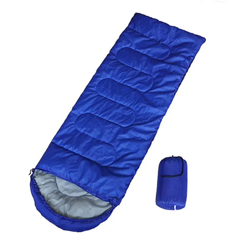 Fabrik Großhandel Winter Warm Outdoor Camping Grau Blau Farbig Adult Envelope Schlafsack