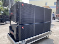 Equipo de Sonido Profesional para Conciertos de DJ, Sistema de Línea de Tres Vías con Dos Altavoces de 12 Pulgadas, 2000W RMS, Sistema de Sonido para Iglesias, Carcasa de Madera Personalizada T.I