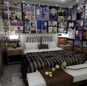 Dessin animé <span class=keywords><strong>Action</strong></span> bande dessinée Manga fond <span class=keywords><strong>papier</strong></span> peint Mural Anime décoration mur - Product Image 2