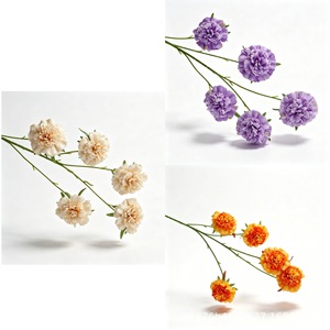 Flores Artificiales de Hongo Caterpillar de Pino, de Seda, de 5 Cabezas, Multicolor, para Decoraciones de Bodas, Hogar y Hoteles - Product Image 4