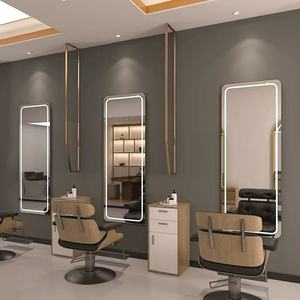 Syf S Hair Salon <b>Mirror</b> Stylish and Trendy with LED Single-sided Illumination <b>Wall</b>-mounted and Smart - Product Image 1
