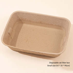<span class=keywords><strong>Bac</strong></span> à litière pour chat en fibre de pulpe biodégradable, jetable et portable, <span class=keywords><strong>bac</strong></span> à litière pour chat en <span class=keywords><strong>carton</strong></span>, jetable et biodégradable - Product Image 6