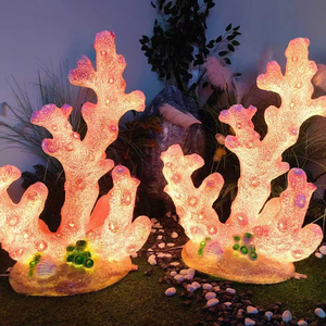 Guirlandes lumineuses LED corail pour l'extérieur, pour Noël, les jardins, les quais, les centres de villégiature, créant une ambiance festive enchanteuse. - Product Image 1