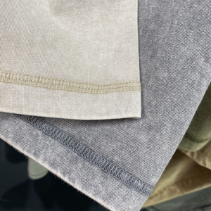 Camiseta lavada con ácido de algodón 100% personalizada para hombre, camiseta de gran tamaño con hombros caídos y peso pesado de 250Gsm Stone Wash para hombre - Product Image 3