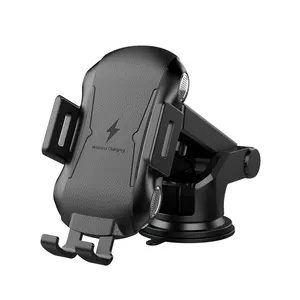 Nieuwe Full Automatische 10W Qi Snel Opladen Auto Telefoon Houder Auto Mount Draadloze Oplader Voor Iphone Voor Samsung Auto telefoon Beugel