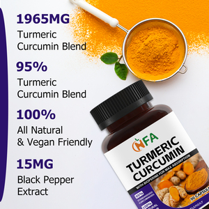 Cápsulas de Cúrcuma y Curcumina de Marca Privada con Extracto de Cúrcuma, Apoya la Función Cognitiva, Apoya la Salud de las Articulaciones - Product Image 5