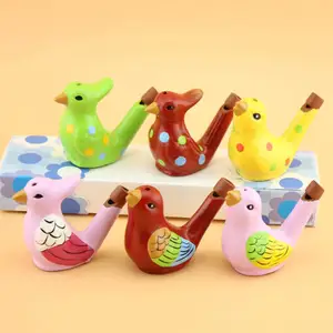 Apito de cerâmica criativo água pássaro em forma de brinquedos