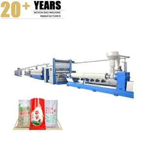 China high speed pp woven bag making machine pp yarn extrusion line