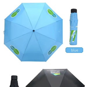 Factory Wholesale 21 Inch Custom Manual <b>Umbrella</b> Windproof 3 Fold <b>Umbrellas</b> Portable Folding Rain Foldable <b>Umbrella</b> with logo - Product Image 1