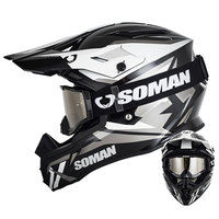 Casque de motocross SOMAN MX tout-terrain, casque de moto, casque de VTT, casque de descente pour hommes, casques intégraux pour le cyclisme en montagne
