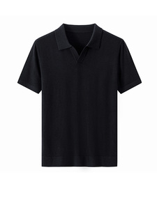 Maglione da <span class=keywords><strong>Uomo</strong></span> in <span class=keywords><strong>Lana</strong></span> Fine a Maniche Corte con Collo a Forbice, Sottile, Facile da Curare, Tinta Unita, <span class=keywords><strong>Maglieria</strong></span> Business - Product Image 4