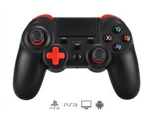 <span class=keywords><strong>Manette</strong></span> de <span class=keywords><strong>jeu</strong></span> sans fil pour PS4/Pro/Slim, PS3 <span class=keywords><strong>PC</strong></span> Android <span class=keywords><strong>avec</strong></span> boutons macro M1-M4, Turbo et double vibration, gyroscope 6 axes - Product Image 2