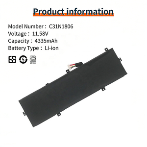 Batterie d'ordinateur portable au lithium-ion <span class=keywords><strong>ASUS</strong></span> <span class=keywords><strong>ZenBook</strong></span> UX430UA UX430UQ U4100U neuve 11,58 V C31N1620, remplacement d'usine, batterie d'ordinateur portable - Product Image 2
