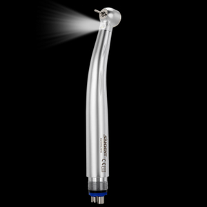 Vente chaude SANDENT Dentaire Fibre Optique Haute Vitesse Pièce À Main LED Intégrer E-générateur Roulement En Céramique <span class=keywords><strong>Triple</strong></span> Pulvérisation D'eau 4 Trous - Product Image 6