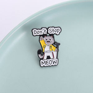 Don't Stop Meow esmalte Pin Freddie Lead Vocals cantante dibujos animados gato broches solapa mochila insignia joyería regalos para Fans amigos - Product Image 1