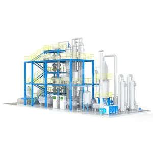 2023 PLC Control Waste Engine Oil Distillation Machine With TFE Waste Oil Recycling To Base Oil Plant