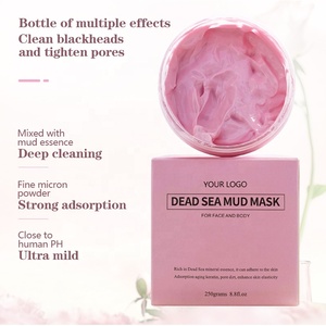 <span class=keywords><strong>Mascarilla</strong></span> Facial de Péptidos Rosados de Marca Privada OEM, 250G, Blanqueadora Herbal con Glutatión y Vitamina C, Cuidado de la Piel, Limpieza Profunda, <span class=keywords><strong>Detox</strong></span>, Barro - Product Image 3
