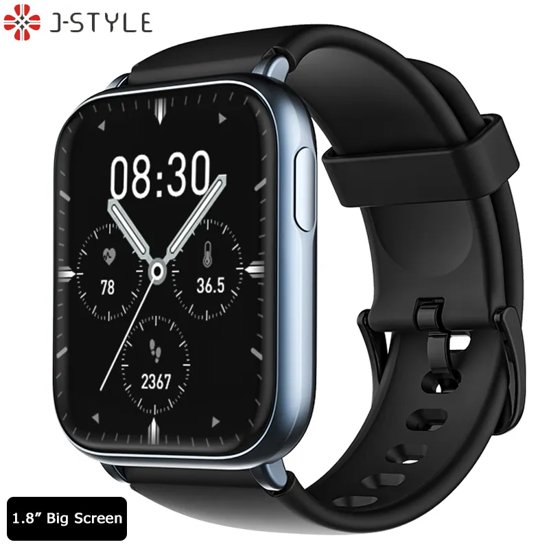 J-Style 2203 1.8 inch android smartwatch stainless steel waterproof sport ultra smart watch for men women lady girl couple 2023