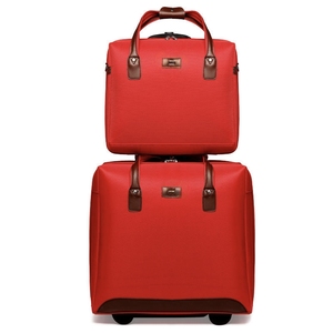 RTS Bulk Mixed Order 2 Pcs in 1 Set Fashion Waterproof Foldable Trolley Travel Luggage with Tote Handbag Large <b>Suitcase</b> - Product Image 2
