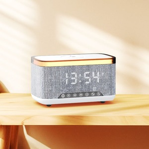 Cargador Inalámbrico Rápido Portátil de 15W, Altavoz, Luz Nocturna RGB, Reloj <span class=keywords><strong>Despertador</strong></span> Digital, AUX <span class=keywords><strong>para</strong></span> <span class=keywords><strong>Computadora</strong></span>, Multifunción - Product Image 3