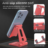 Support de téléphone portable pliable, support de tablette de bureau entièrement réglable, compatible avec iPad Pro/Air/Mini iPhone Pro/Max/Plus