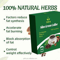 Kopi Diet hijau ramping penurunan berat badan kopi datar perut Cofe instan Garcinia Cambogia sesuai pesanan kopi hijau ramping dengan Ganoderma