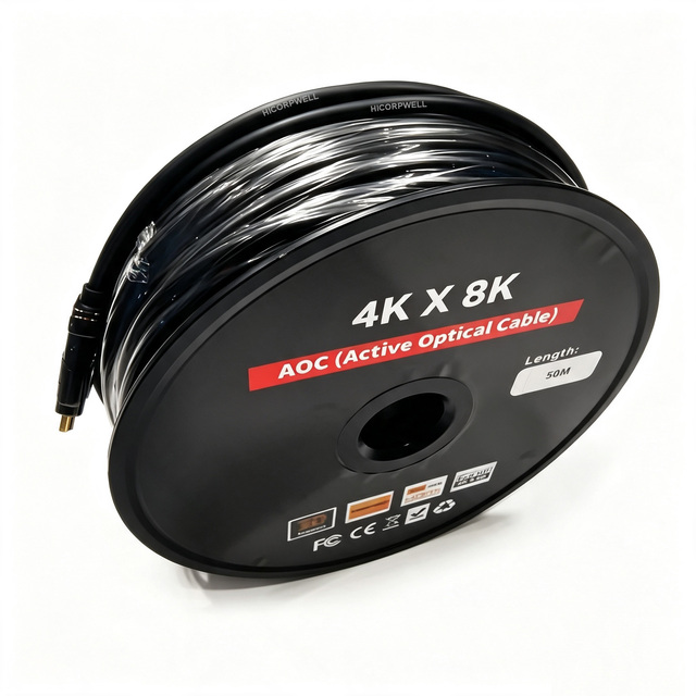 DP to DP Audio Videos Transmission Cable USB 2.0 AOC HDR Active Optical Fiber Cable High Speed 4K
