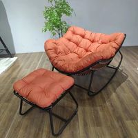 2025 nouvelle chaise de balançoire pliante portante de haute qualité, chaise de balançoire d'oeuf de salon durable tissée à la main de loisirs