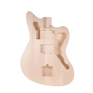 MZB-T DIY Electric Guitar Unfinished Body Guitar Barrel Blank Basswood Guitar Body