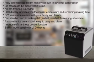 Mini machine portative <span class=keywords><strong>professionnelle</strong></span> de <span class=keywords><strong>sorbetière</strong></span> <span class=keywords><strong>2L</strong></span> capacité automatique avec la vente chaude d'affichage à LED - Product Image 4