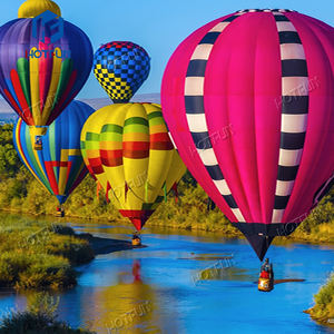 बड़ी क्षमता से युक्त गर्म हवा के गुब्बारे कस्टम लोगो अनुकूलित रंग Uv मुद्रण मौसम प्रतिरोधी 10-12 फीट फुली ऊंचाई - Product Image 4