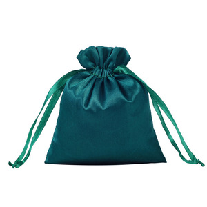 Custom Logo Screen Printed Recyclable Eco-Friendly Silk Satin Drawstring <b>Bags</b> 13X18cm/15x24cm <b>Wedding</b> Jewelry Wigs <b>Gift</b> Makeup - Product Image 4