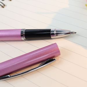 Luxury Metal Ballpoint <b>Pen</b> with <b>Pen</b> Cap Custom Logo Colorful <b>Metallic</b> Finish Factory-Delivered Promotional Gift Use - Product Image 4