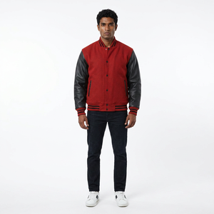 Blouson universitaire 100 % coton toutes couleurs, le plus demandé par les clients, tendance mode hiver, tricoté, logo personnalisé, prix bas - Product Image 1
