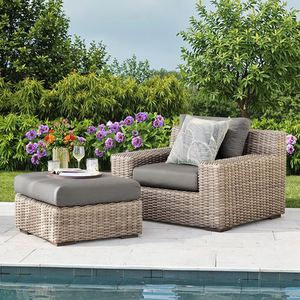 Luxueux hôtel fer jardin rotin canapé extérieur turquie jardin meubles ensemble canapé, fauteuils <span class=keywords><strong>Table</strong></span> basse jardin métal canapé ensemble - Product Image 3