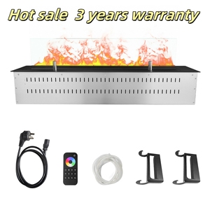 <span class=keywords><strong>Chimenea</strong></span> Eléctrica Moderna de Vapor de Agua de 60 Pulgadas (1500 mm) con Efecto de Llama LED, <span class=keywords><strong>Chimenea</strong></span> Atomizada 3D con Vapor de Agua - Product Image 2