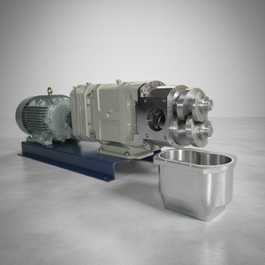 Stainless Steel Twin Screw <b>Pump</b> for Food Grade Sanitary <b>Fluid</b> Transfer in Industrial Processing and Handling Equipment - Product Image 1