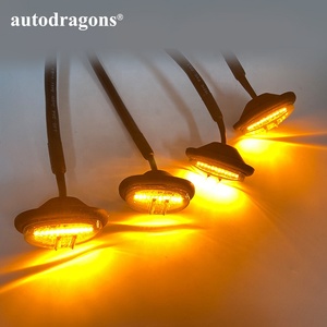 4 lampes LED de calandre avant de voiture avec boîtier fumé ambre pour Ranger Raptor 2020, lampes de calandre externes - Product Image 6