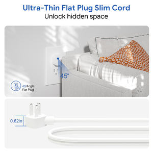 Protector de Sobretensión con Cable de 4 Pies/5m, 2 Puertos USB-C y 1 Puerto USB-A para Entretenimiento en el Hogar, TV, Consola de Juegos y Altavoces - Product Image 3