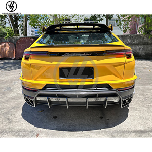 1016 Style Dry Carbon Fiber Glossy Twill Weave Bumper Front Lip Rear Diffuser Spoiler Fender Hood Screw-On Replacement for - Product Image 5