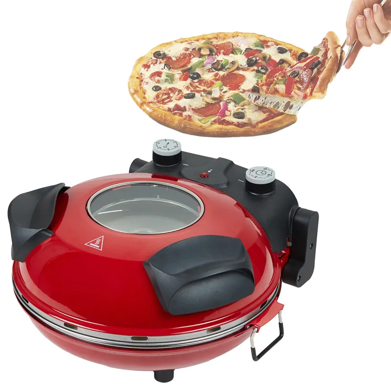 Aifa vendita calda 1200w Muti-Fuction senza fumo 12 pollici pizzaiolo elettrico a calore rapido facile forno per Pizza